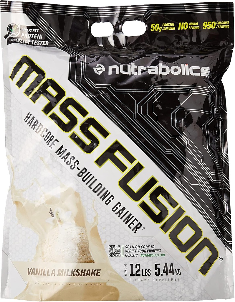Nutrabolická hmotnostní fúze (Vanilla Shake, 12 Ib (29 Služeb))