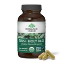 ORGANIC INDIA Tulsi Holy Basil Kapsle - Svatý Basil Extract, Bylinný dodatek, Imunitní podpora, Stress Relief, Vegan, Gluten- Free, Kosher, Organic, Non- GMO - 180 Kapsle