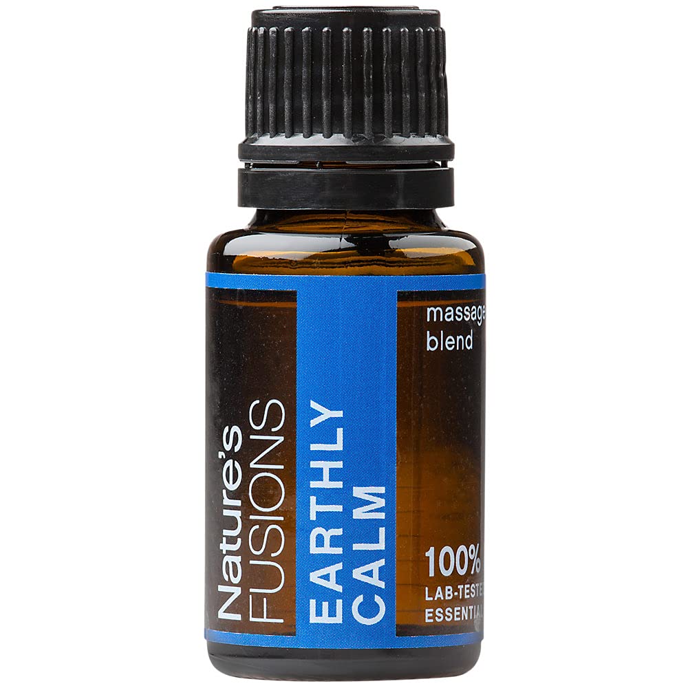 Příroda 's Fusies Earthly Calm, 100% čisté a přírodní esenciální olejová směs pro aromaterapii a tematické použití, .5 Fl Oz (balení po 1) (15 ml)