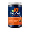 NaturVet All- in- One Dog Supplement - pro společnou podporu, Digestion, Skin, Coat Care - Pes Multivitamíny s minerály, Omega-3, 6, 9 - Wheat- Free Vitamíny pro psy - 120 měkkých žvýkaček