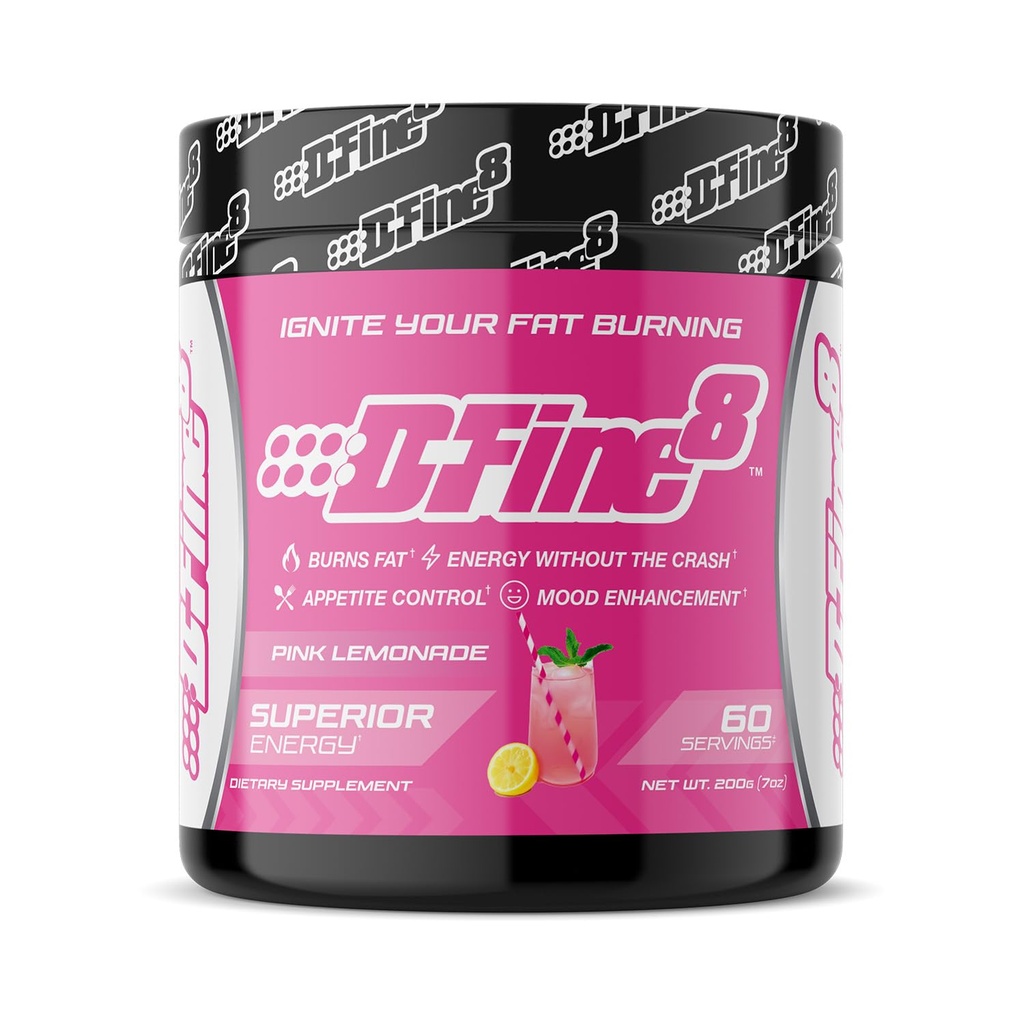 Termogenní Pre- Workout Energy Powder & Trhací dodatek, Zvýšení energie Mood & Focus, Cukr zdarma, Obsahuje Senactiv, Endurance, 300mg kofein, N-Acetyl- L-Tyrosin (růžová citronáda)