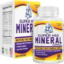 Super-MAX Multiminerální doplněk (Železo zdarma) Multiminerály 124; High-Potency Multi minerální doplňky (All- in-1) Minerály Formule 124; Minerální komplex 124; 1- Měsíční dodávky 124; 60 Tablety