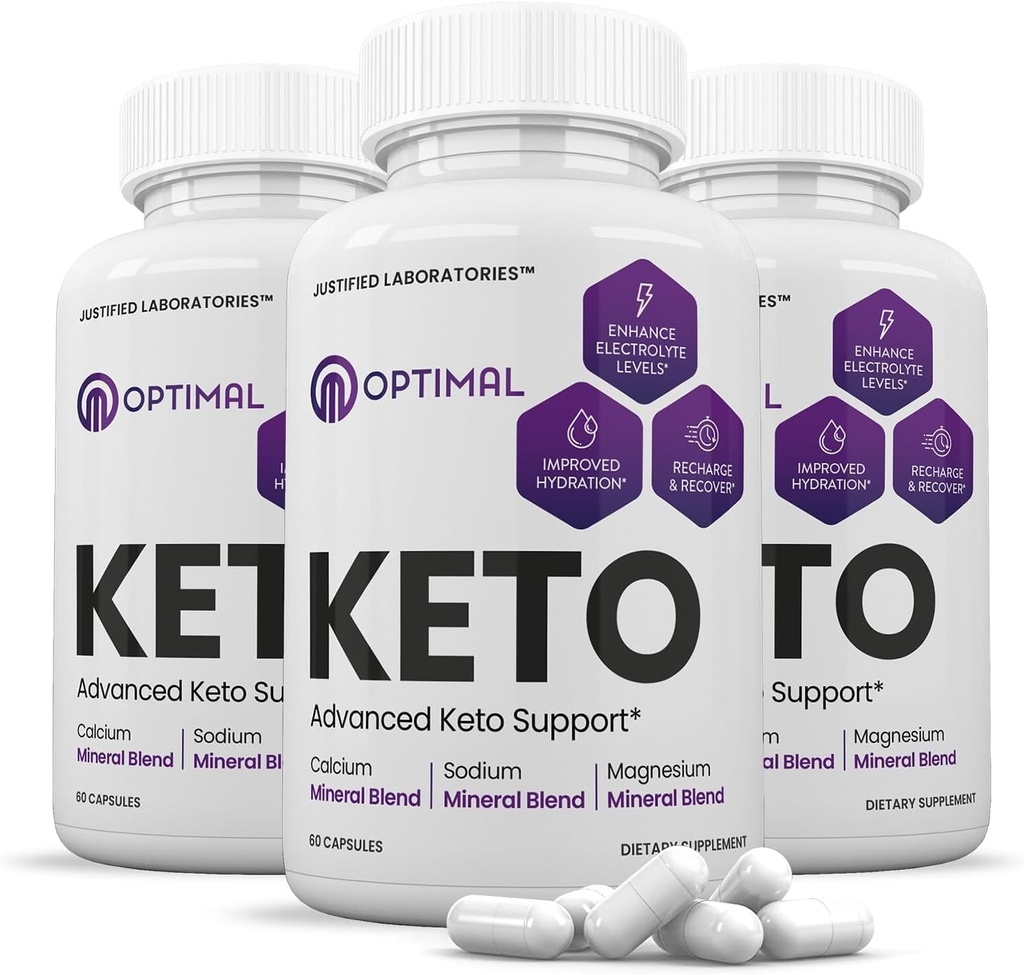 Odůvodněné laboratoře (3 balení Optinal Max Keto pilulky 1275MG Nový a vylepšený vzorec obsahuje jablečný ocet extra panenský olivový olej Powder Green Tea Leaf 180 Kapsle