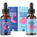 JoySpring SleepBerry Liquid Melatonin a Genius kapky Smartberry Vanilla pro děti