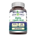 Úžasné Alpha Lipoic Acid 124; 200 Mg dodatek 124; Kapsle 124; Non- GMO 124; Gluten- Free Acid 124; Made in USA (1 balení, 240 Počet)