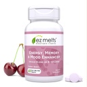 EZ Melts Rozpustný Energy, Paměť a Mood Enhancer, Směs B-Vitaminů, Sugar- Free, 2-Month Supply - 1 balení