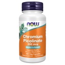 Nyní doplňky, Pikolinát chromu 200 mcg, Inzulinový kofaktor *, 100 Veg Kapsle
