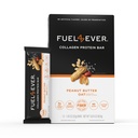 Palivo 4 Ever Collagen Protein Bary CARL 124; 14G Protein, gluten Free, mléčné výrobky Free, No Stevia nebo umělé přísady přidány, slazené s medem CARL 124; arašídové máslo Oat Flavor (Box of 12)