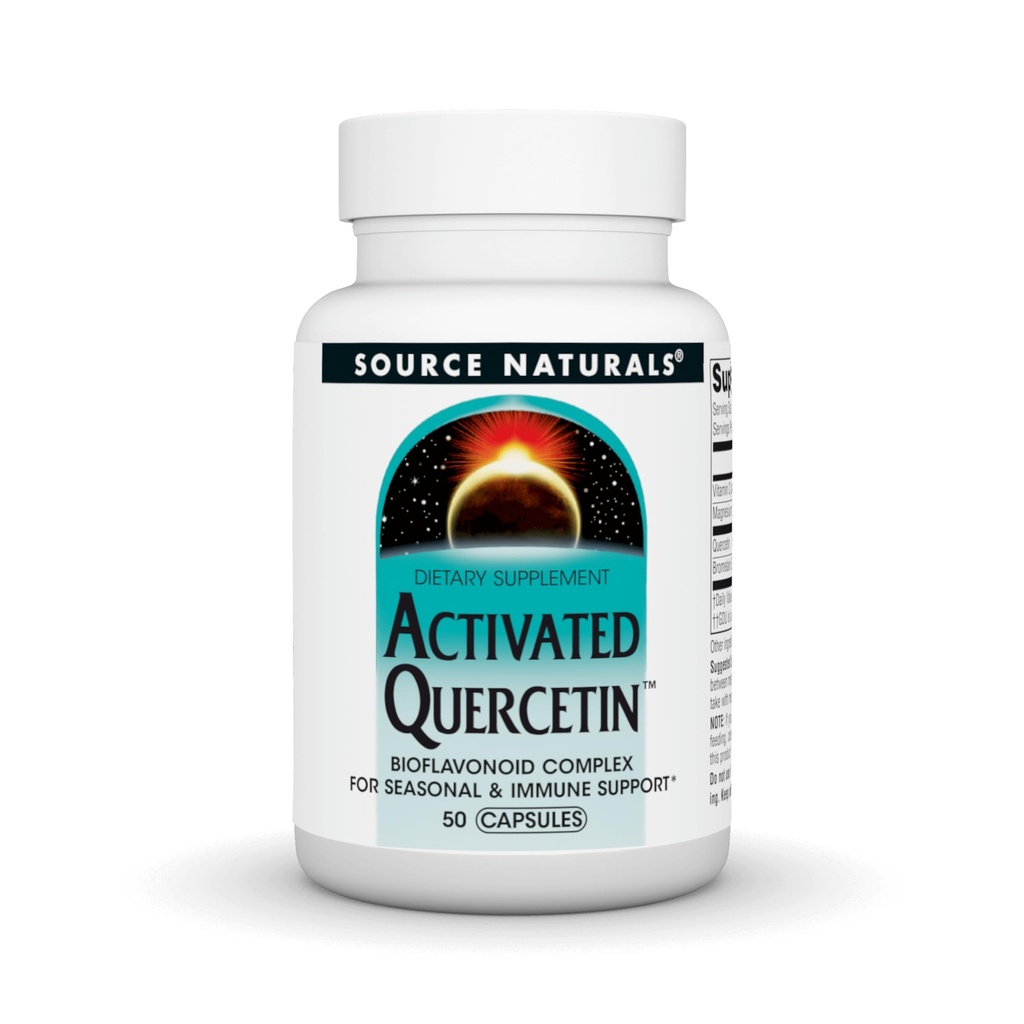 Source Naturals Activated Quercetin, Bioflavanoid Complex, for Seasonal & Immunal Support - 50 Kapsle