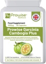 Garcinia Cambogia 1000mg 60 kapslí - UK Manufactured CLAS124; GMP Standardy Prowise Healthcare - Vhodné pro vegetariány a vegany