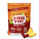FocusFuel Energy Chews - Fruit Punch Flavor (15 Servings) - 100mg kofeinu + L- Theanine + B12, Magnesium - Focus & Energy - No Crash nebo Jitters
