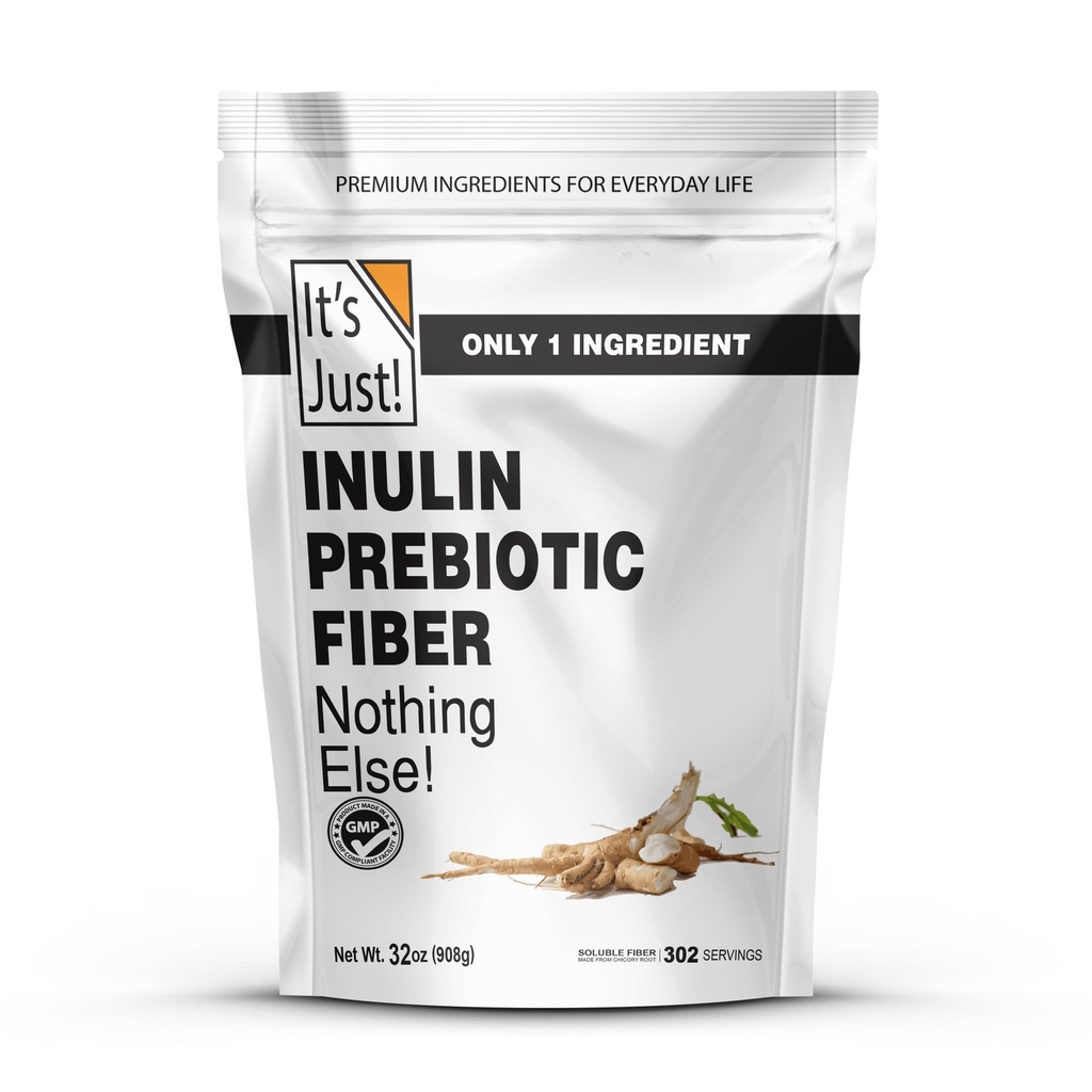 Je to jen! - Inulin Prebiotic Fiber, Water Soluble, Chicory Root Powder, Promotes Gut Health, Made in USA, Produkt Belgie, Vegan / Keto Friendly