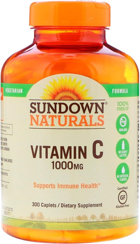 Sundown Vitamin C, 1000 Mg, High potency, 300 Počet lahví
