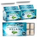 AshwaGum RELAX Gum by BetterGum, High Potency Dodatek s KSM 66 Ashwagandha a Gaba, podporuje Stress a napětí Relief, Alternativa k žvýkačky, Sugar- Free, Pack of 2
