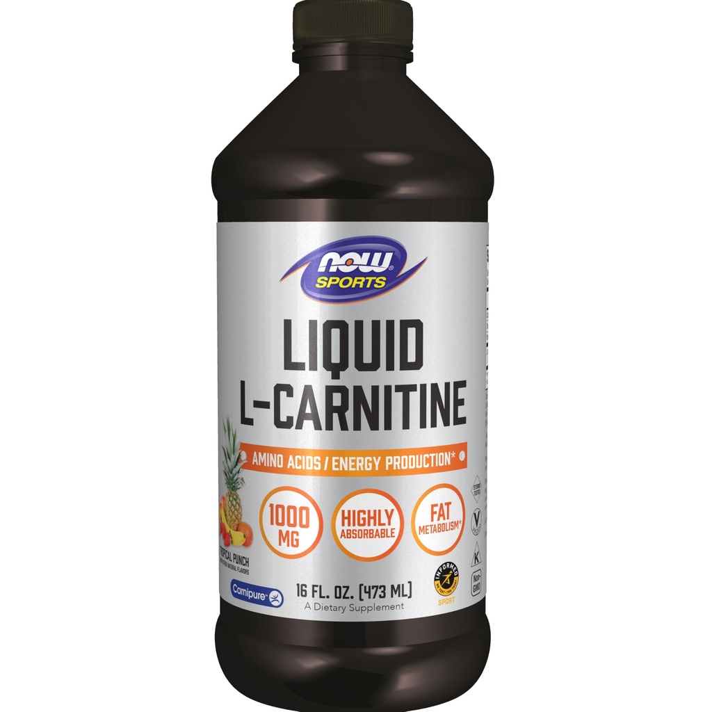 Sports Nutrition, L- karnitin Liquid 1000 mg, vysoce absorbovatelné, Tropický punč, 16- Ounce