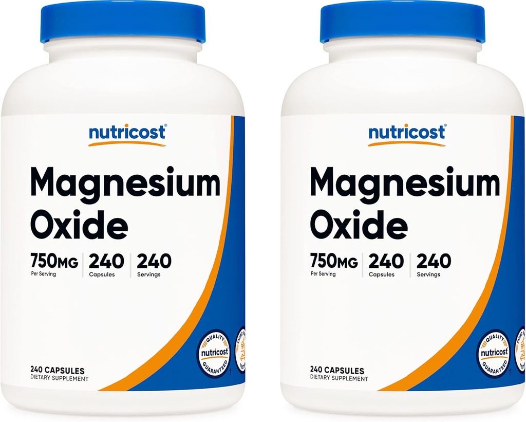 Nutrikost Oxid hořečnatý 750mg, 240 tobolek (2 lahvičky)