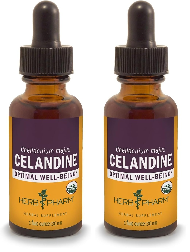 Herb Pharm Certified Organic Celandine Liquid Extract - 1 Ounce (Balení po 2)