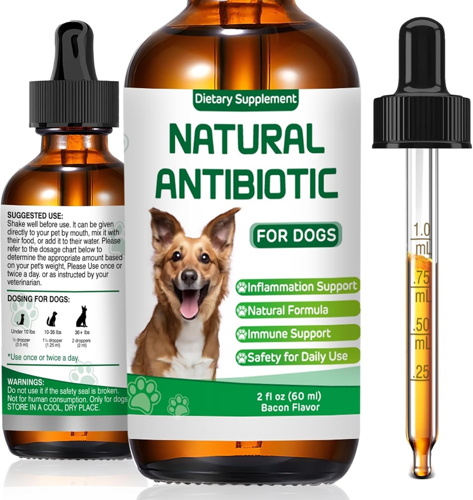 Antibiotika pro psy, Přírodní antibiotika pro psy, Pet Antibiotika, Pet Multivitamin, Podporuje Psí alergie a Itch Relief, Dietní dodatek, Přírodní Bylinný dodatek