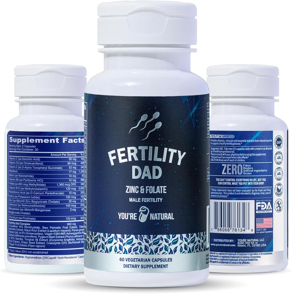 JSTE NATURÁLNÍ MICHÁ plodnost Vitamíny, Optimální Sperm Počet, motilita, a síla, Ashwagandha, kyselina listová 800 mcg, hořčík, Maca Root, L- karnitin, Vitamin C, E, D3, zinek 124; 30 Den Dodávka