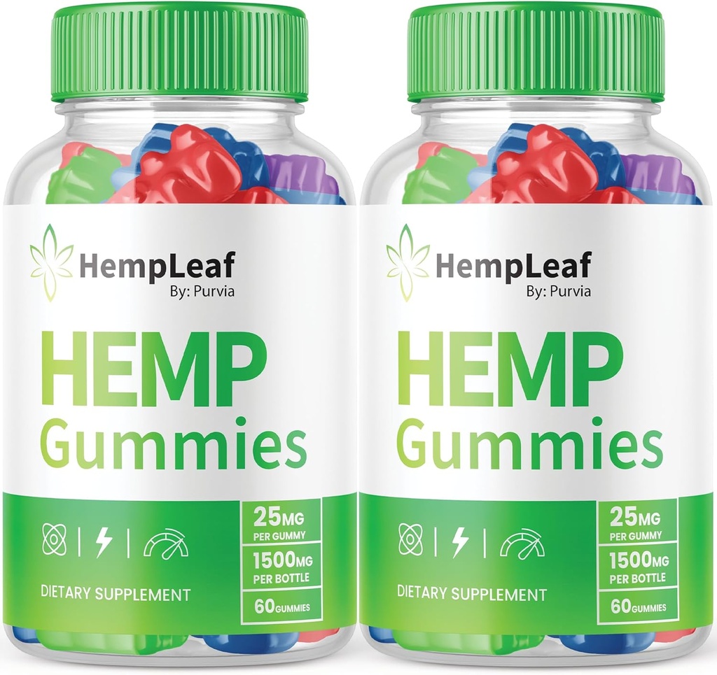 (2 Pack) Hemp Leaf Gummies - Oficiální vzorec - Hemp Leaf Gummies with Hemp Extract, Advanced Performance Zen Performance Hemp Blend, Zen Boost Hemp Gummies Maximální síla, Zen Gummies (120 Gummies)