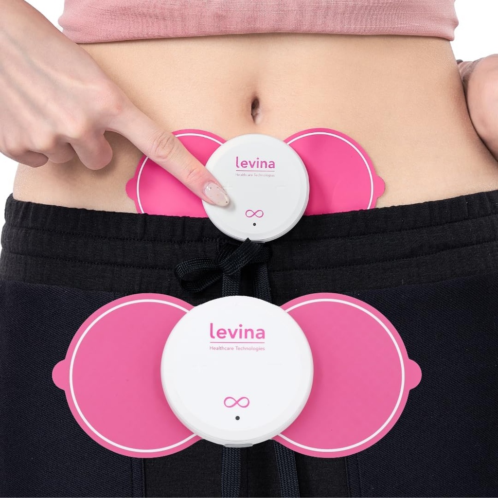 Levina Menstrual Period Relief Device - Bezdrátové TENS jednotky a biokompatibilní elektrody Pads, dobíjecí, magnetické připojení, okamžité křeče & PMS Relief, a Drug-Free, FSA HSA způsobilé (RS- 38)