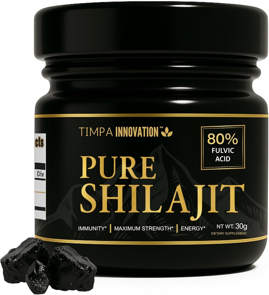 Authentic Himalayan Shilajit Resin, Chilajil para Hombre 100 Original, 100% Pure Gold Class Shilajit, with 85 + Trace Minerals and 80% Fulvic Acid, for Men and Women 30g 50 Servings