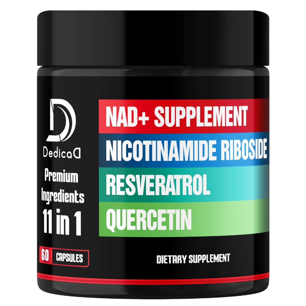 11in1 NAD dodatek s Nicotinamid Riboside, Quercetin, Resveratrol a 8 Více - 2 Měsíční dodávka