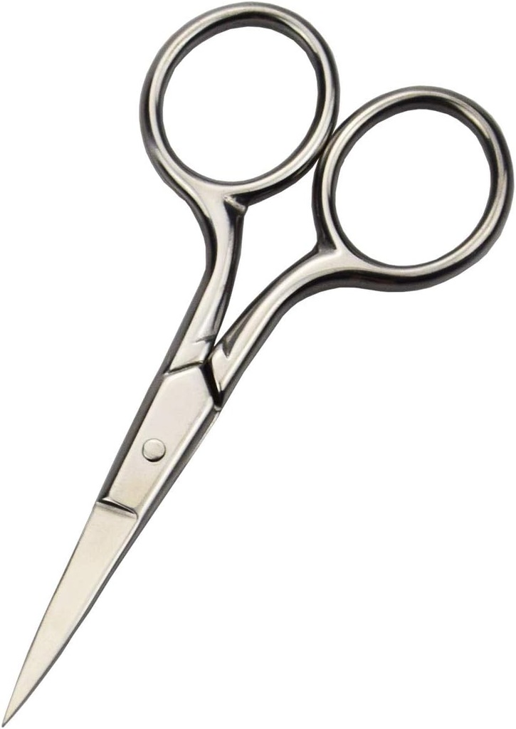 Profesionální grooming nůžky pro osobní péči obličeje Odstranění vlasů a Ušní nos Oční obočí Trimming nerezové oceli Fine Straight Tip nůžky muži