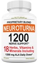 Dodatek k podpoře neuropatie s 1200 mg čisté kyseliny alfa - Maximální síla Nerve Formule pro upevnění Nervy v prstech, ruce, prsty, & Nohy - Nejlepší přírodní Nerve Relief Podpora - 180 Kapsle