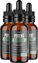 PotentStream Drops - Původní vzorec, Přírodní tekutý dodatek s rostlinné extrakty 124; 100% přírodní, Made in USA, 3 Měsíční dodávky