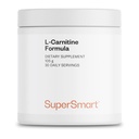 Supersmart - L- karnitinový vzorec (přírodní Lemon Flavor) - 2- in-1 s acetyl L- karnitin & L- karnitin Tartate Powder - Amino Acids Complex Supplement 124; Non- GMO & Gluten Free - 105 g