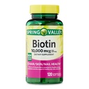 IKJ Biotin vlasy / kůže / hřebíky Zdraví Dietní doplněk Softgels, 10,000 mcg, 120 Počet