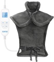 RENPHO Elektrický vyhřívací Pad pro záda bolest pomoc, Narozeniny vánoční dárky pro ženy Mama táta Starší, FSA Způsobilé položky pouze seznam, Velké teplo Pad pro krk ramen, 24 "x33", ETL Certified, Gray