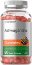 Horbäach Ashwagandha Gummies pro ženy a muže 124; 60 hrabě 124; Vegan, Non-GMO, gluten zdarma dodatek 124; Tropické Flavor
