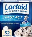 LACTAID Fast Act Chewables Vanilla Twist 32 tablet (balení po 3 tabletách)