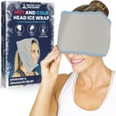 Arctic Flex Migréna Bolest hlavy Relief Ice Head Wrap - Bolesti hlavy Ice Pack Cap - Flexibilní studená & Horký gelový klobouk maska pro zranění krku, Napětí ramene Bolest - Freeze, Tepelná terapie - Kid, Muži, Ženy