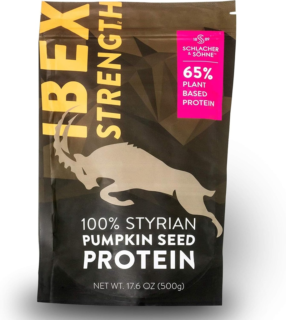Schlacher & Söhne Styrian dýňový protein prášek: 100% čistý, rostlinný protein, non GMO, gluten Free, Vegan, Žádné přísady, Boost je imunitní systém, zlepšuje trávení, Vyrobeno v Rakousku 17.6 OZ