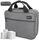 Kadidlo Velký Medicína Bag, Secure, Polded, Pill Organizer Box, Pouzdro pro lahve medicíny nebo doplňky; Skladování; toalety; 3 Digit Lock, Grey