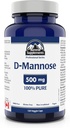 Summit doplňky - D- Mannose Kapsle 500 mg, 120 Veggie Caps - Podpora močové trakt Zdraví - Zdroj karbohydrátů na podporu výroby energie - Atletická podpora Dodatek