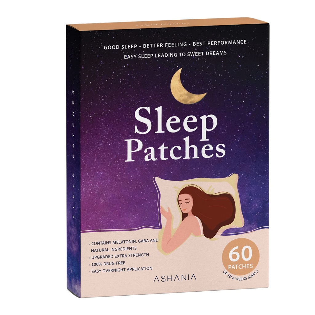 Sleep Patches, Sleep Patches pro dospělé, Upgraded Sleep Patches Set, Snadno aplikovatelné a pohodlné, Premium ingredience, pro muže a ženy (60 Záplaty)