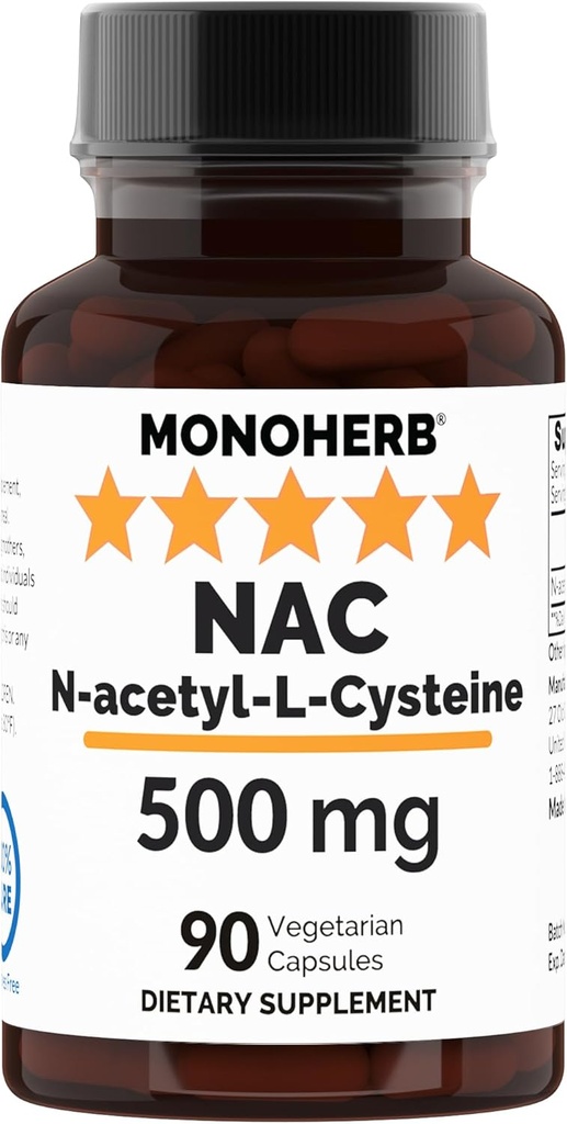 N- acetyl- L- cystein - NAC - 500 mg - 90 Veg Kapsle