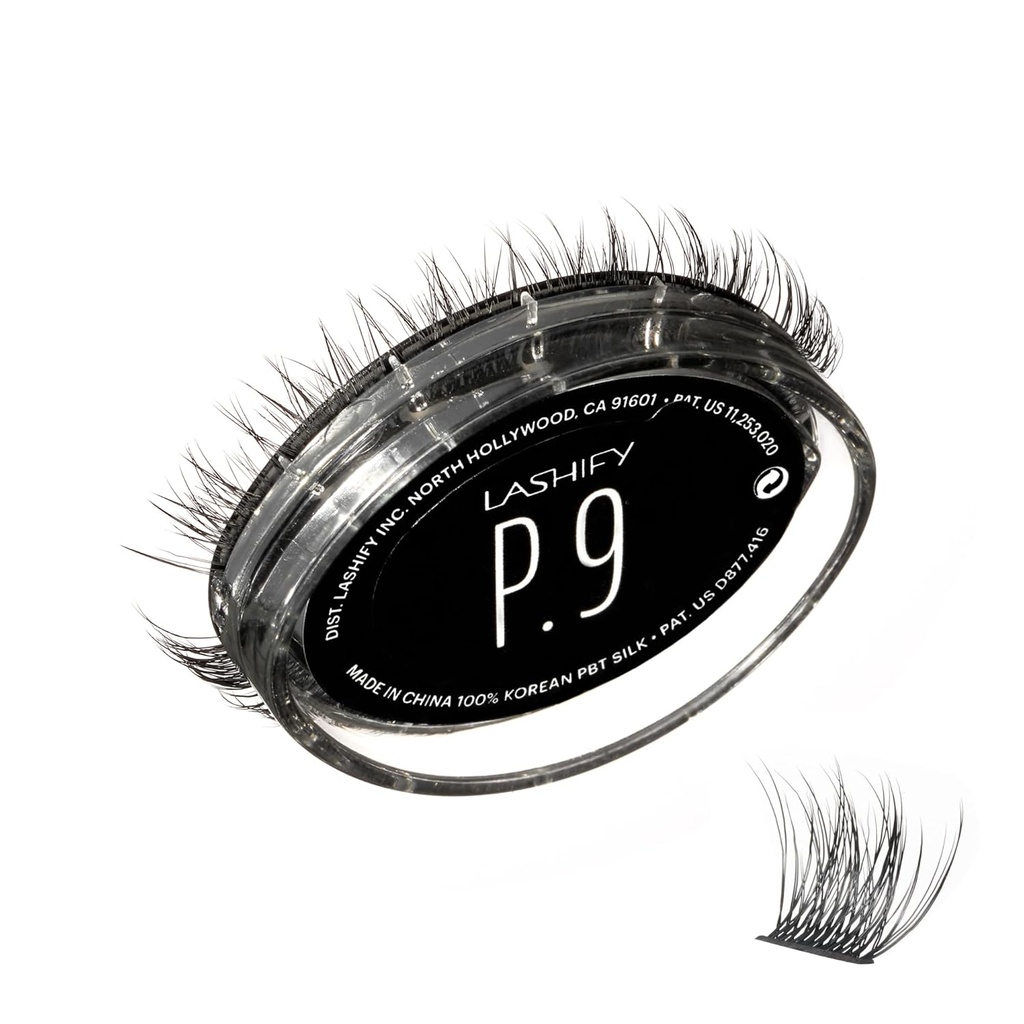 Lashify Plushy 9mm Gossamer řasy v černé, snadné DIY falešné řasy pro objemný, ale stále přírodní vzhled