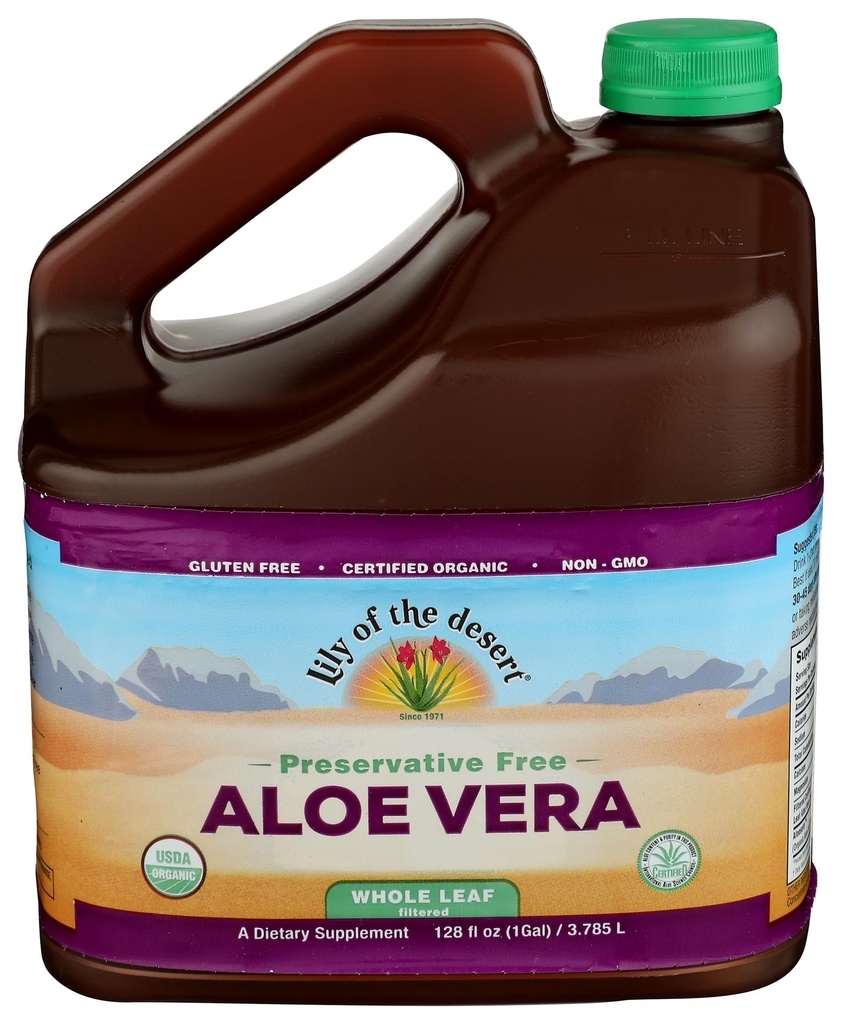 Lily Of The Desert Aloe Vera Gel, celý list, filtrovaný, 1 hrabě