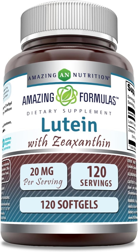 Amazing Applicas Lutein 20 mg s Zeaxanthin 800 mcg curren124; Softgels dodatek curren124; Non- GMO currency 124; gluten Free curren124; Made in USA (120 Count)