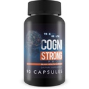 Cogni Strong Pro - Příplatek na podporu zdraví mozku pro paměť, zaměření, jasnost, & nálady - Zdraví mozku doplňky pro dospělé s ženšen, kurkuma, zelený čaj, a vitamín D - nootropní mozek booster