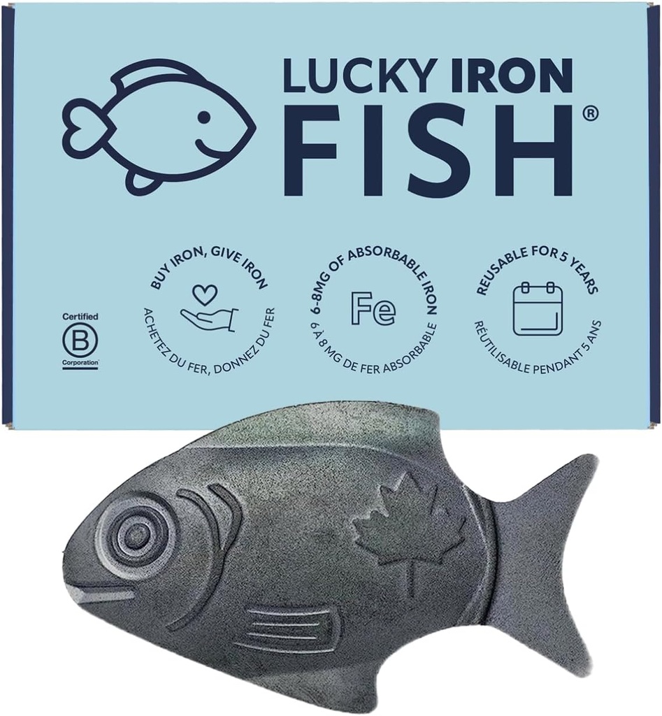 Original Lucky Iron Fish ®. Železný dodatek Alternativa ke snížení nedostatky. Žádné nežádoucí účinky. Používejte jednou denně - 5 let včetně dodávky.