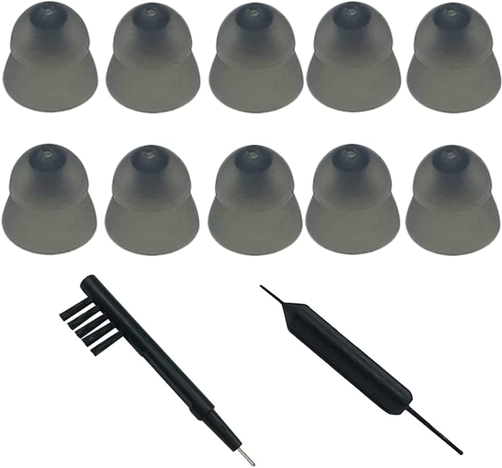 Smokey Sluchátko pomoc Power Domes Zavřít Domes Ušní tipy pro ReSound určitě Fit Style RIC RITE a Open Fit BTE zesilovač sluchu s čisticí nástroje Čistič a nosit pouzdro (Smokey, Medium)