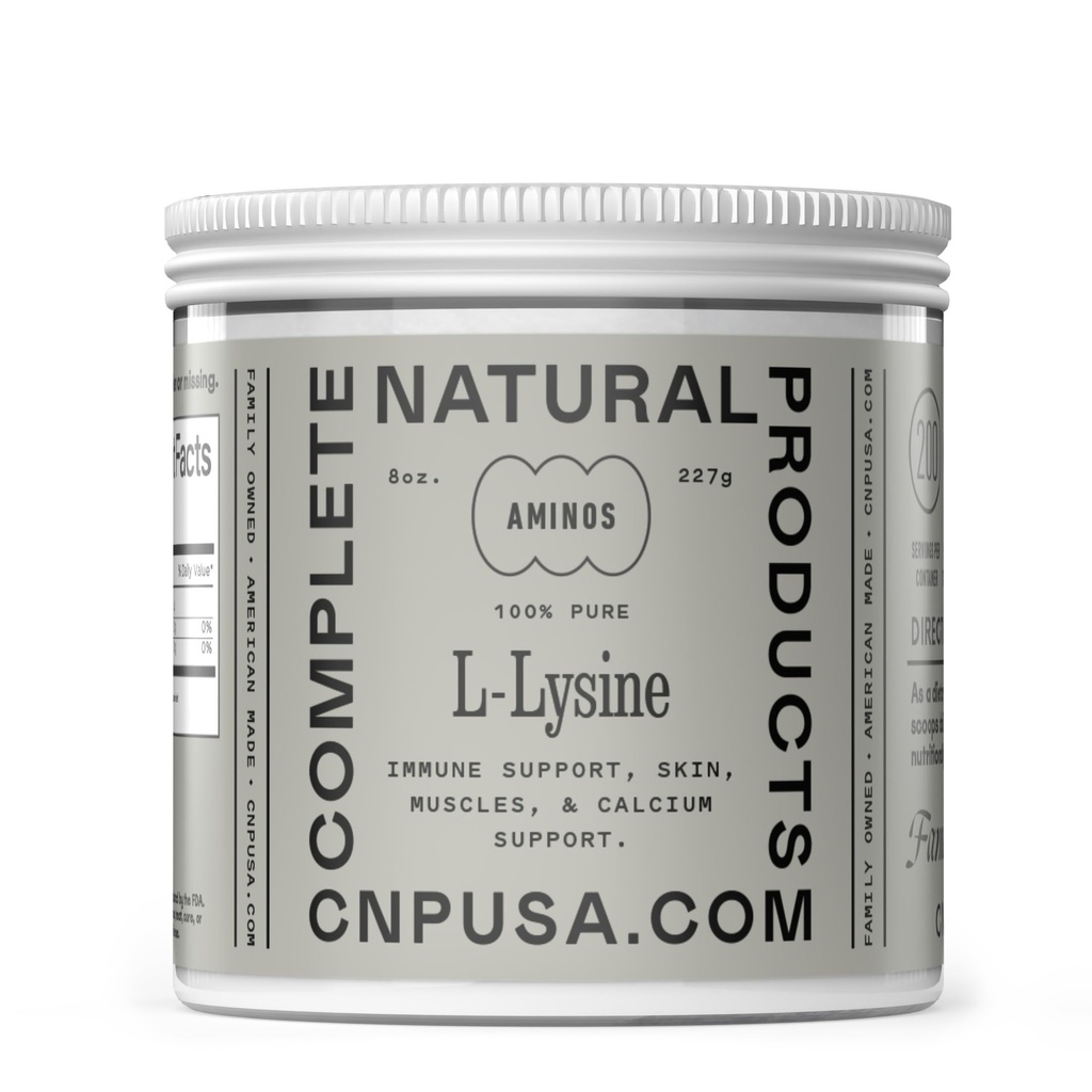 L- Lysinový prášek dodatek - Bulk L- Lysin 8oz, 200 Služeb