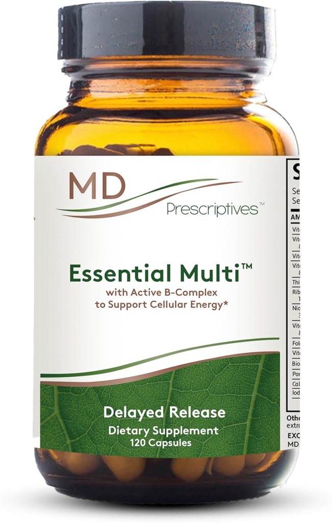 MD Prescriptives - Essential Multi (opožděné vydání) - Multivitamin Mineral Complex Dodatek pro vylepšenou Hormonovou podporu - 120 Kapsle