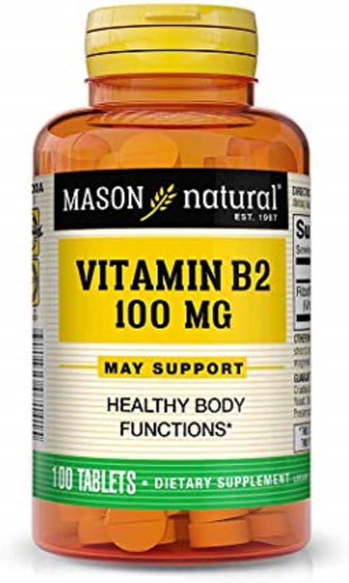Mason Vitamins Mason Natural B2 100mg tablety, 100 Počet